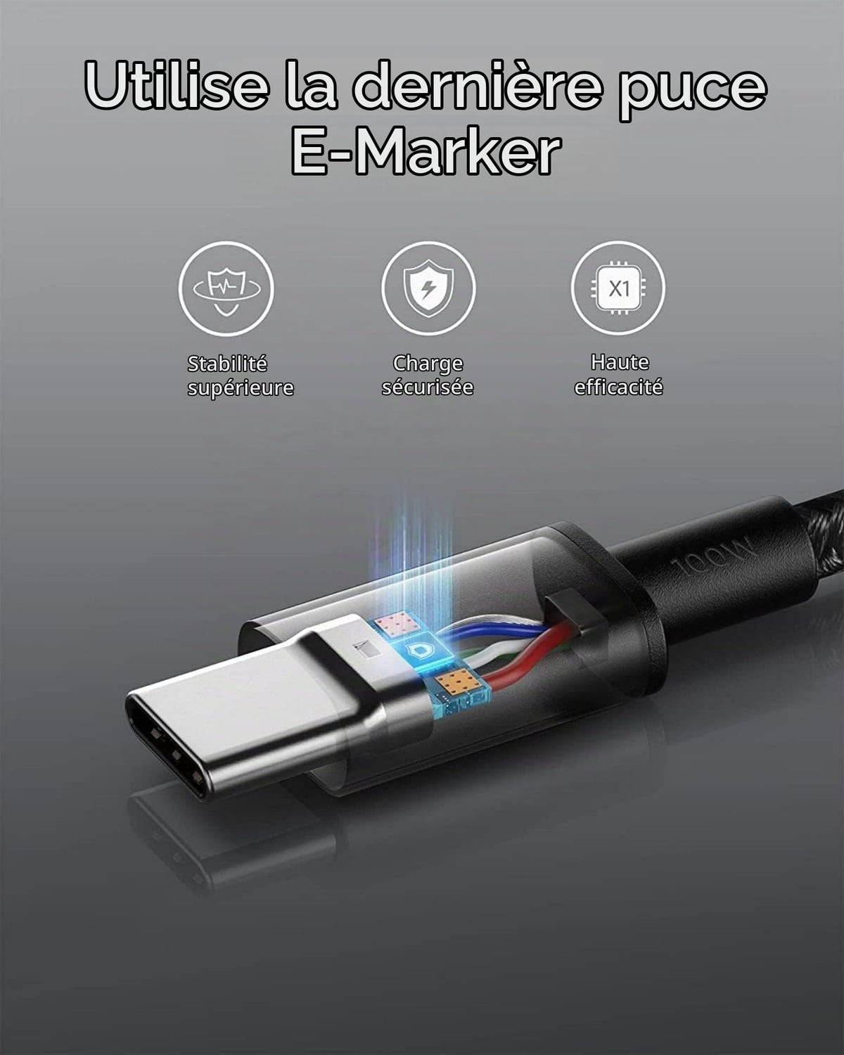 câble USB-C vers USB-C Anker 333 (1,8 m, lot de 2)