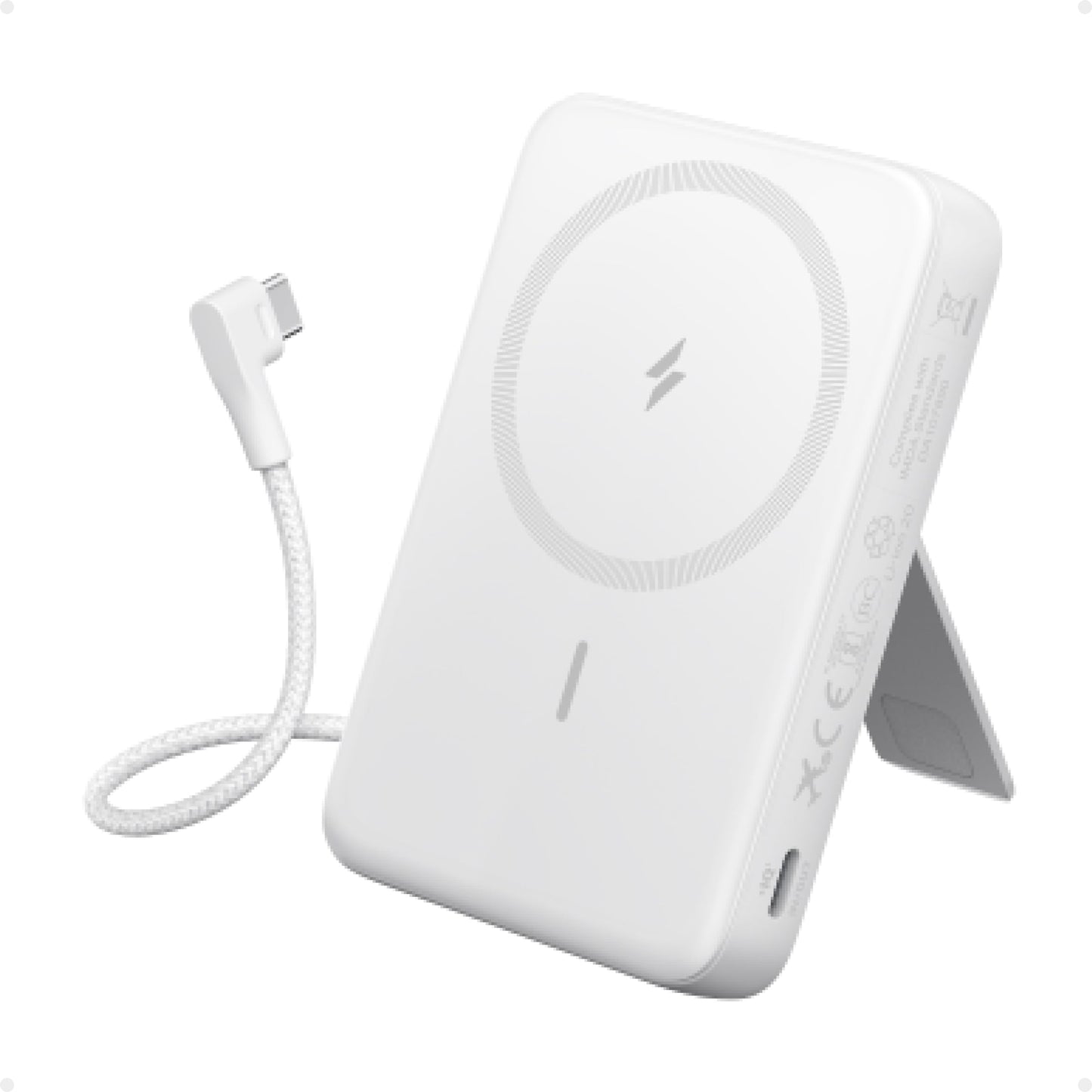 PowerBank Anker Zolo (10K, magnétique, câble USB-C intégré)