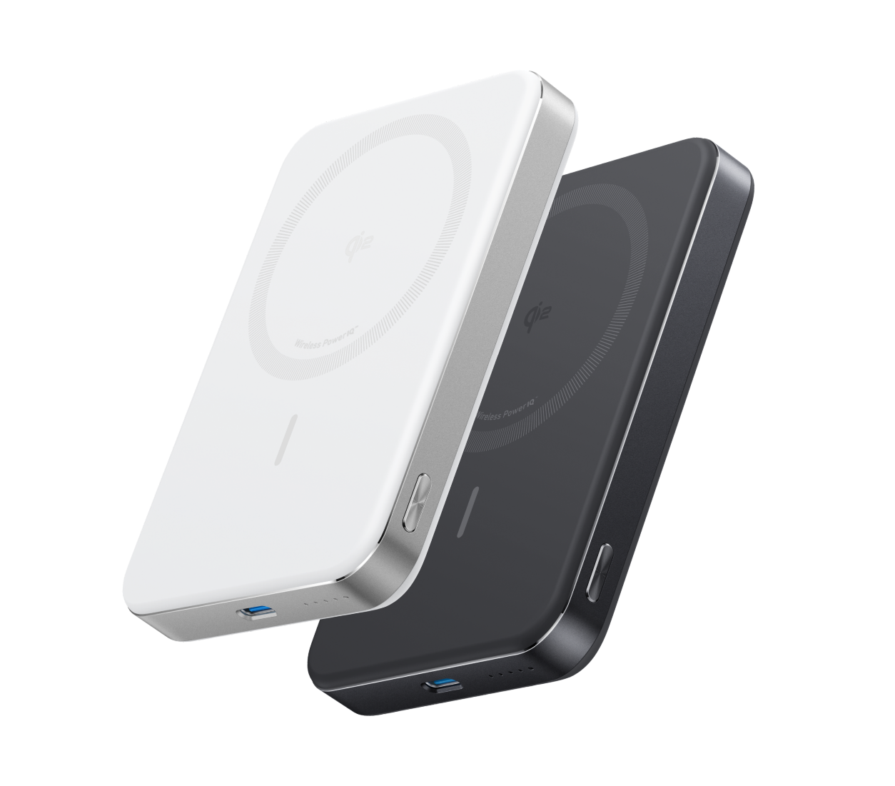 PowerBank Anker MagGo (10K, Slim, Blanc) + PowerBank Anker MagGo (10K, Slim, Noir)