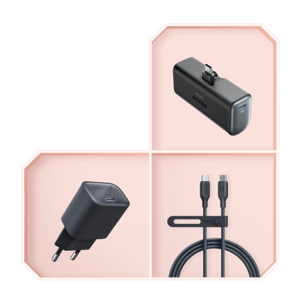 Anker Nano PowerBank + chargeur + câble USB-C