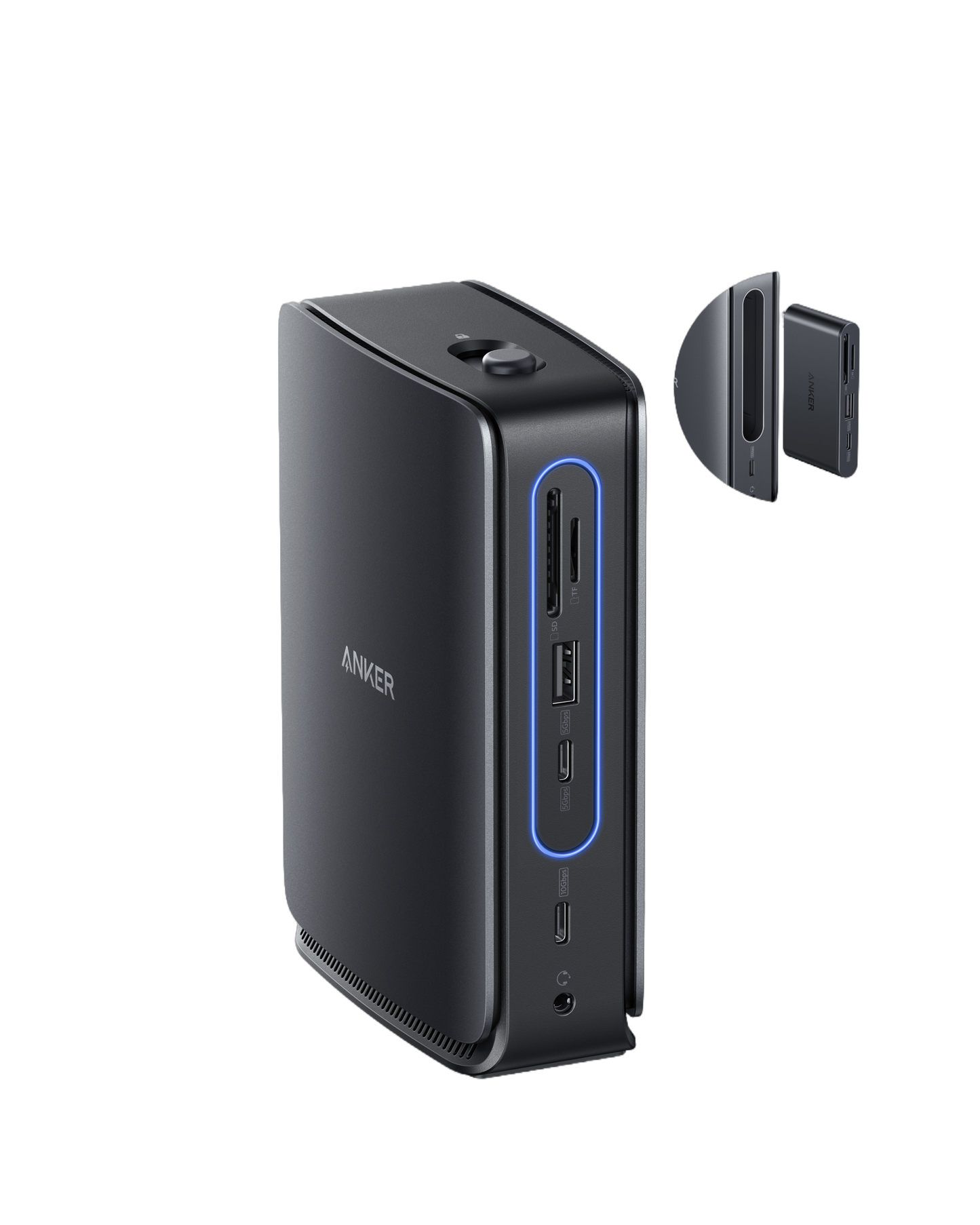 Concentrateur Anker Nano, hub USB-C compact 6-en-1 avec charge PD 85 W (chargeur non inclus)