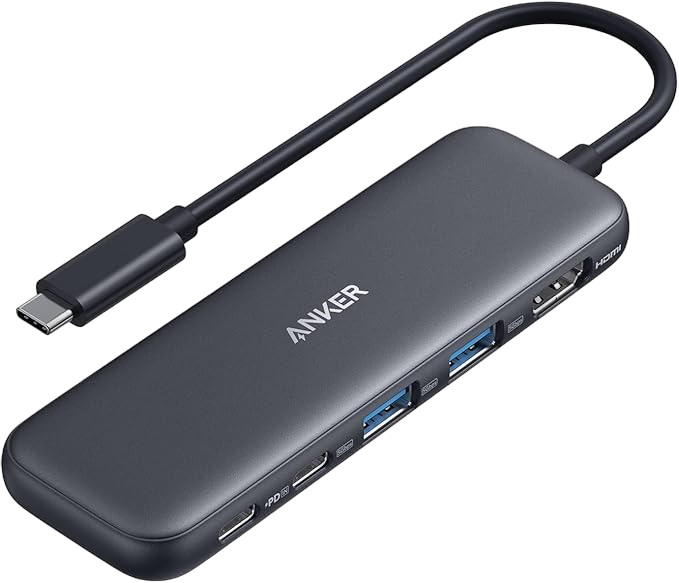 Anker Hub USB-C (5-en-1, HDMI 4K, MacBook/PC)