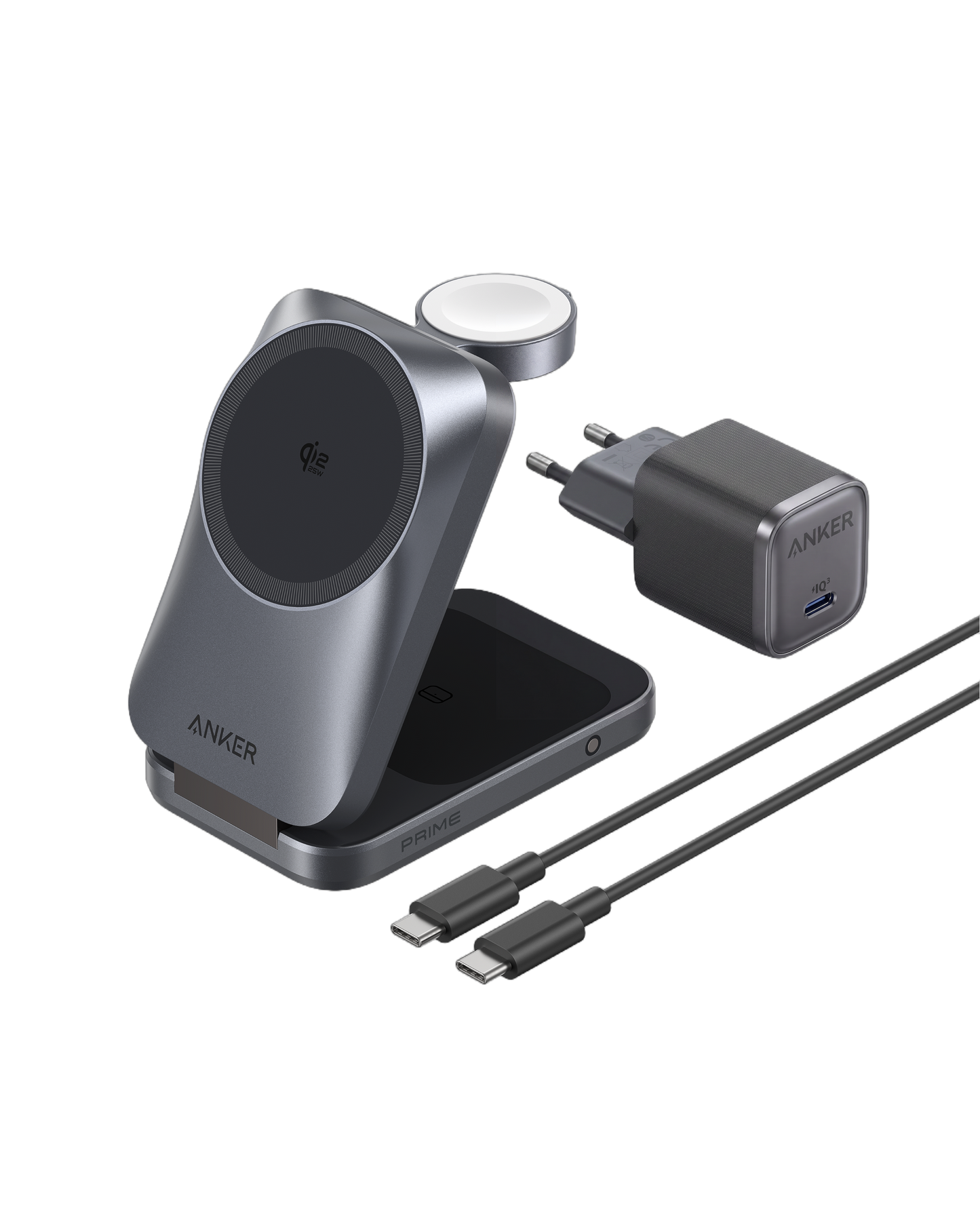 Station de charge sans fil Anker Prime (3-en-1, MagGo, AirCool, pliable)