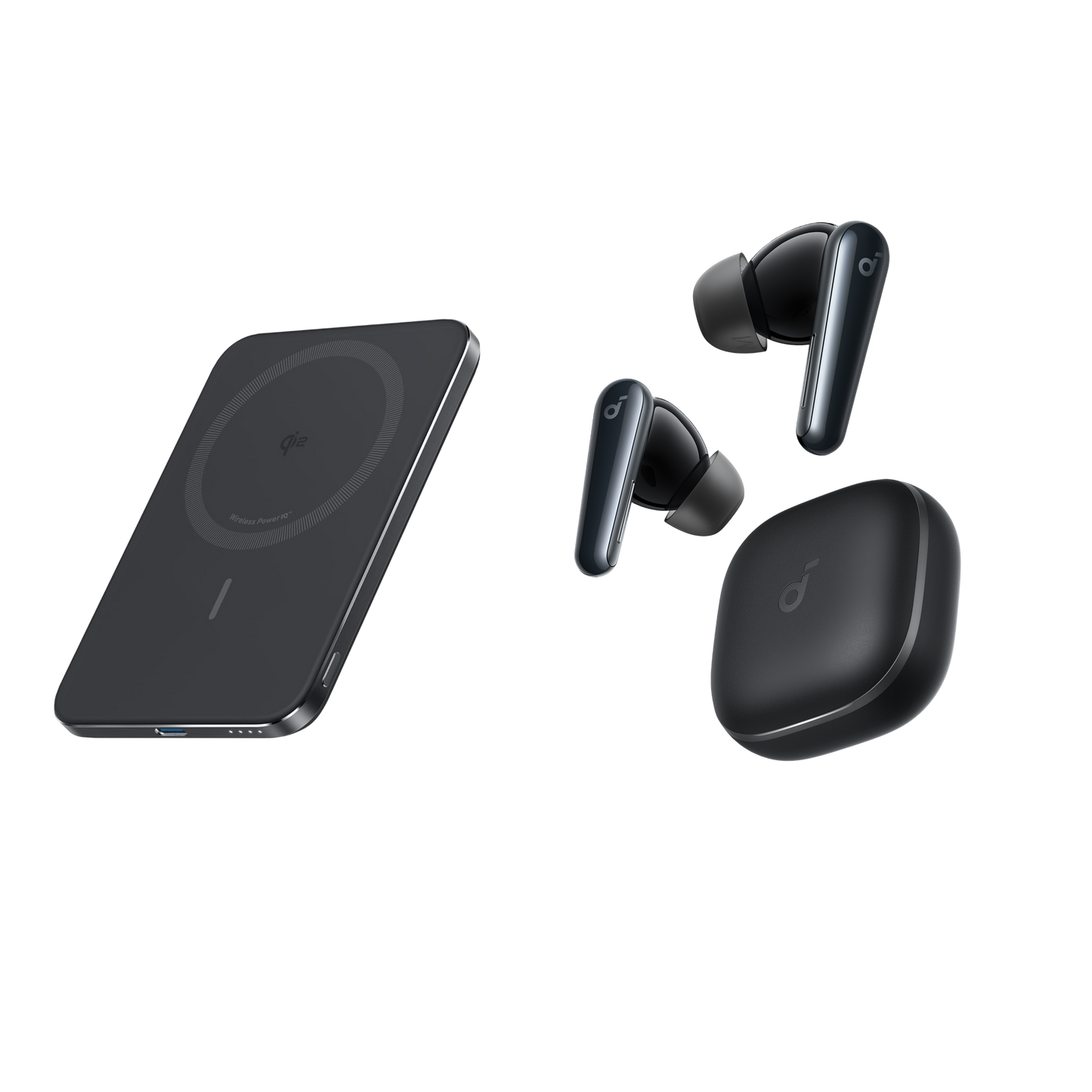 PowerBank Anker MagGo (10K, Slim) + Liberty 5｜Écouteurs True Wireless avec son 3D Dolby