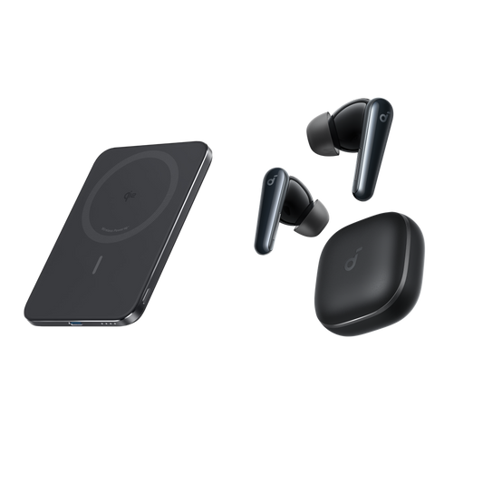PowerBank Anker MagGo (10K, Slim) + Liberty 5｜Écouteurs True Wireless avec son 3D Dolby