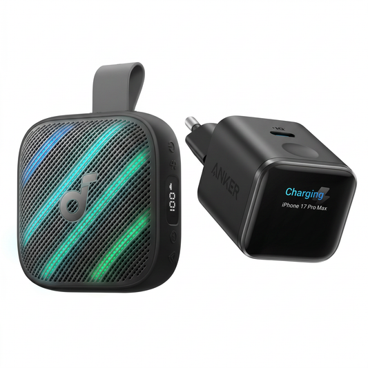 Boom Go 3i + Chargeur Anker Nano (45 W, écran intelligent)