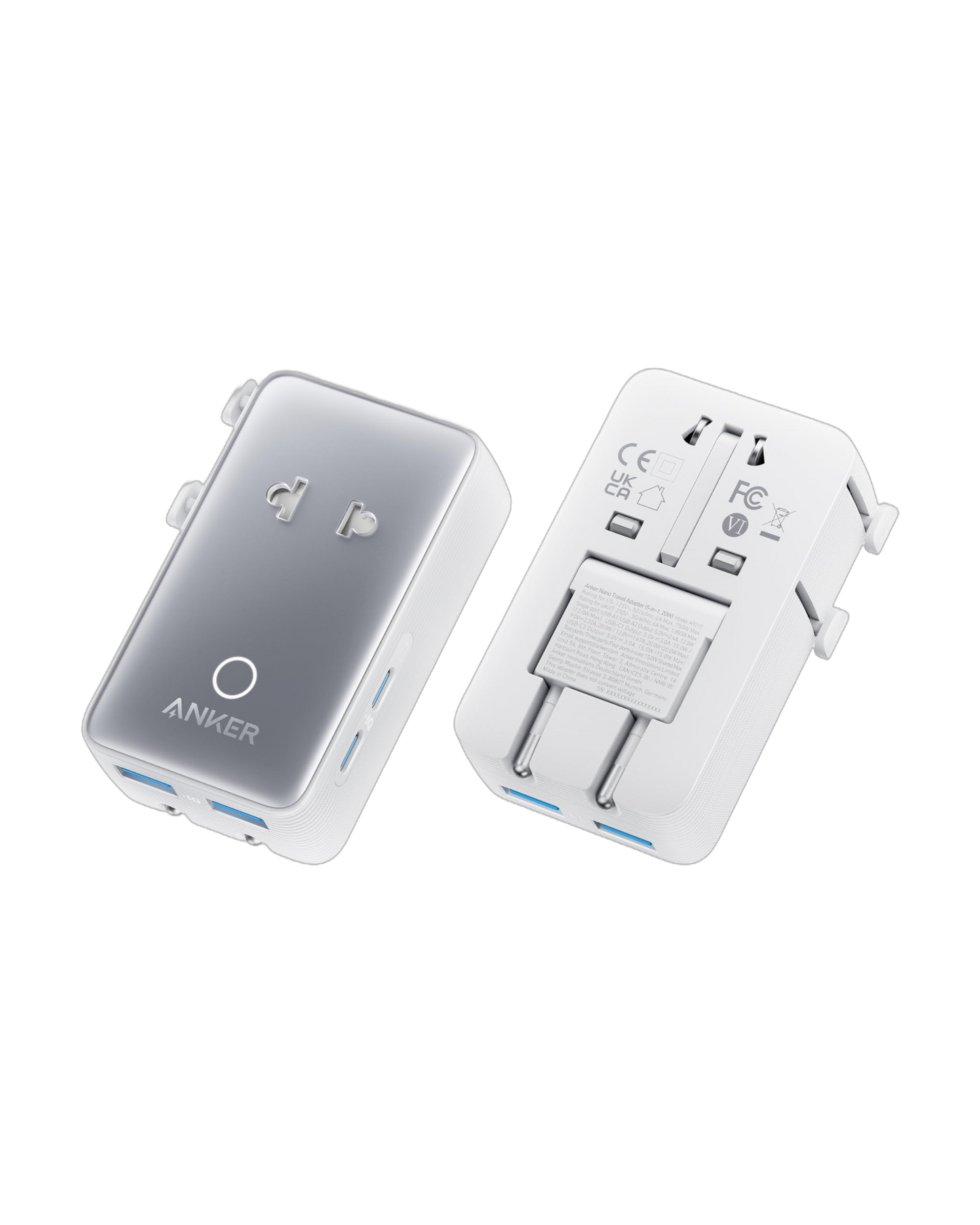 Adaptateur de voyage Anker Nano (5-en-1, 20 W)