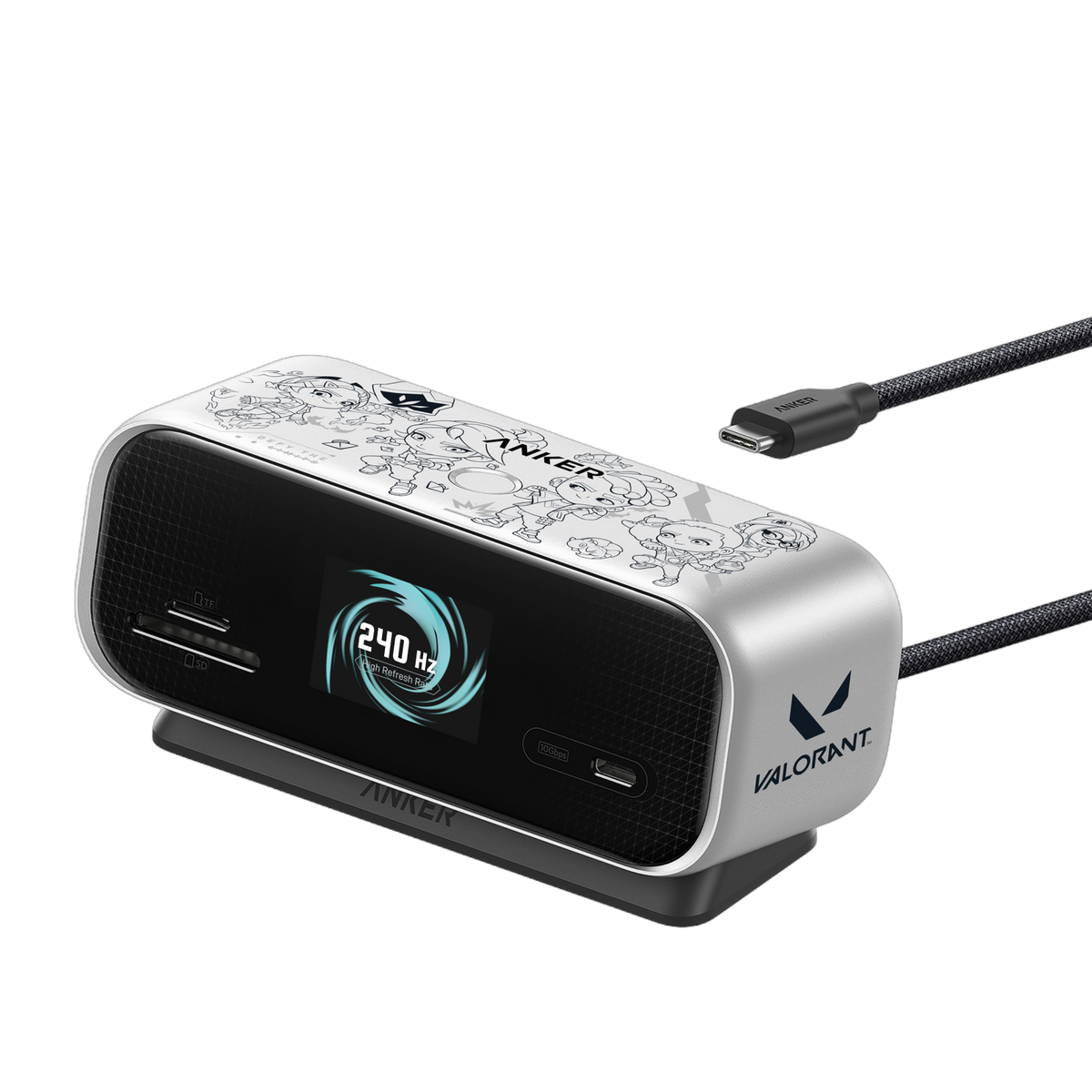 Anker Nano Hub USB-C 10-en-1 (écran intelligent, Valorant Édition Limitée)