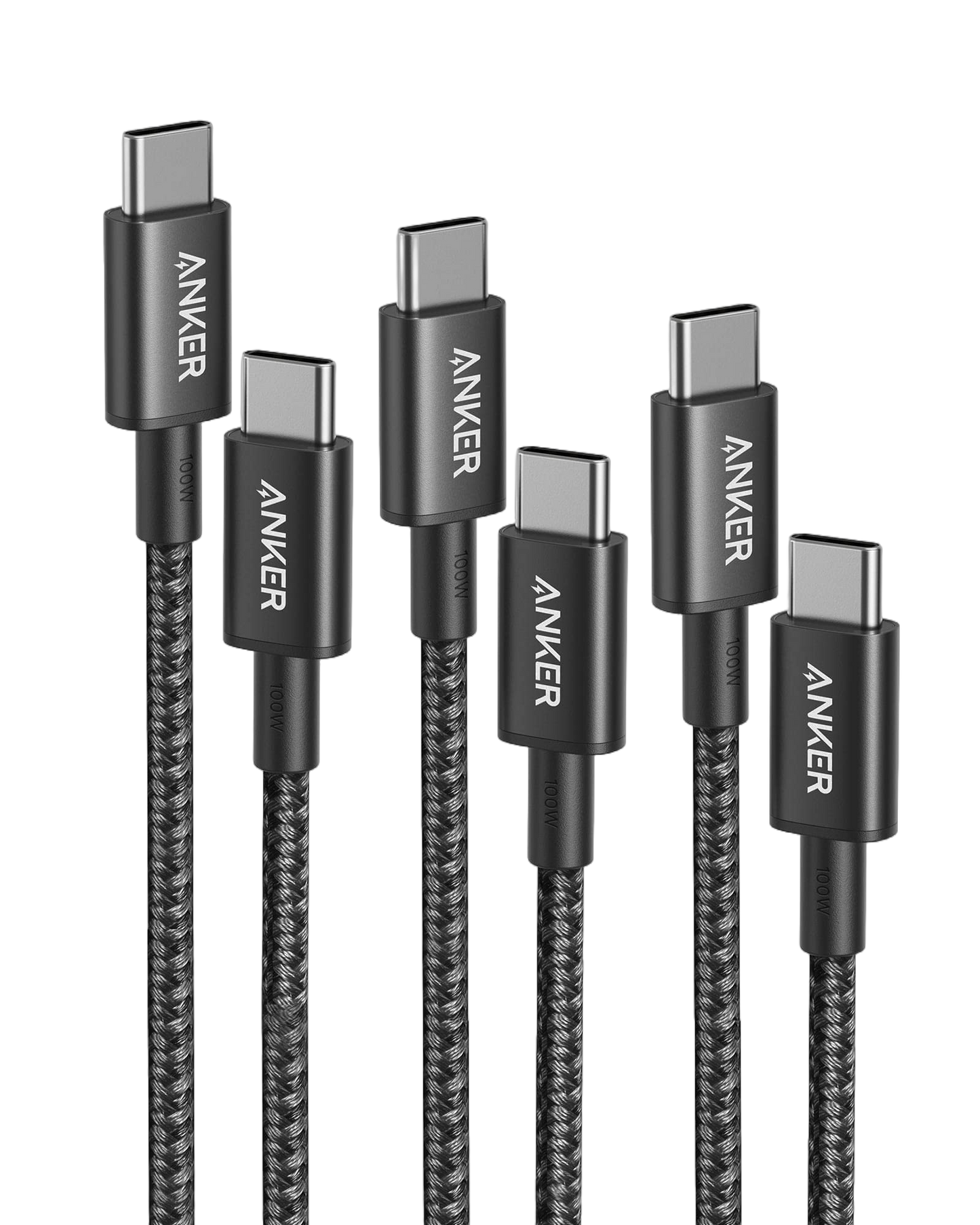 câble Anker 333 USB-C vers USB-C (1 m + 1,8 m + 3 m, nylon)