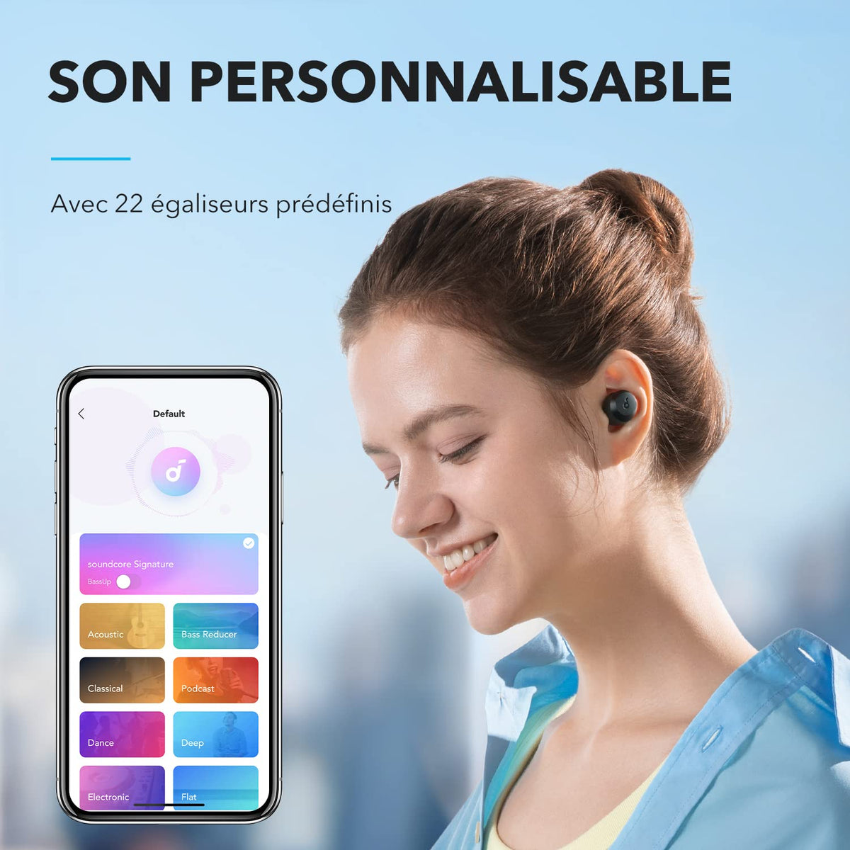 Câble Anker USB-C vers USB-C (240 W, upcyclé et tressé) + Cube 3-en-1 MagSafe Anker + Soundcore A20i | Ecouteurs Bluetooth sans Fil