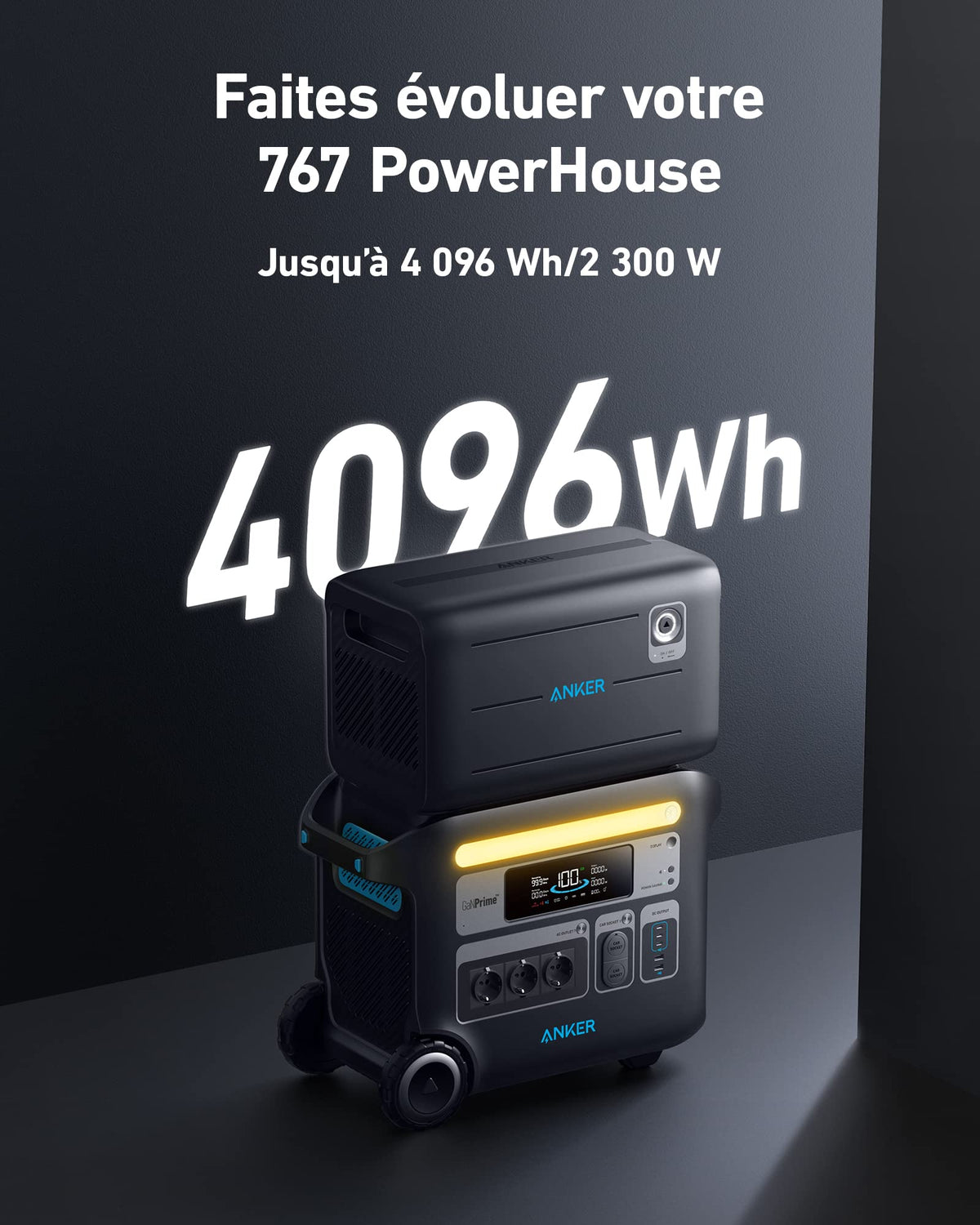 Anker PowerHouse &lt;b&gt;767&lt;/b&gt; with Expansion Battery (2300W | 4096Wh)