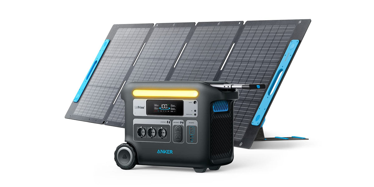 Anker SOLIX F2000 générateur solaire + 1 × 200 W panneaux solaires