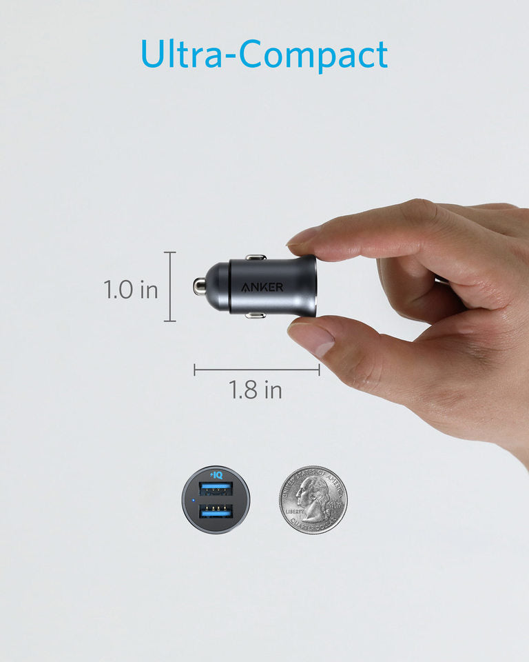 Anker PowerDrive 2 (Alliage, 2 Ports USB, 24 W)