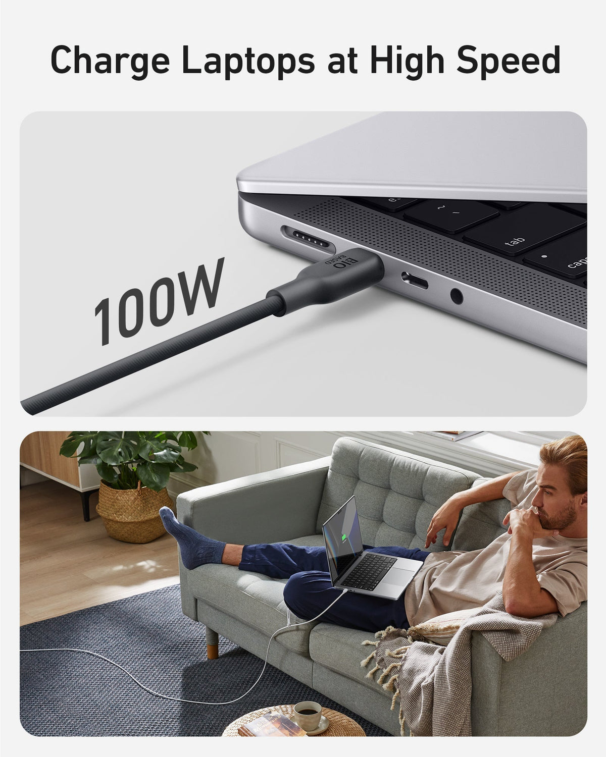 Anker &lt;b&gt;543&lt;/b&gt; USB-C to USB-C Cable (Bio-Based)